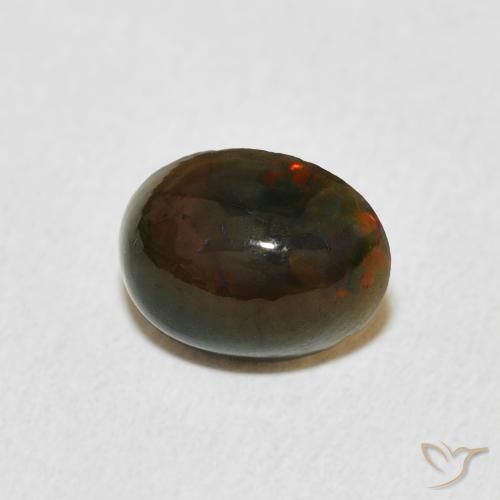 Opale Multicolore naturelle ovale, 1.04 ct, Opaque