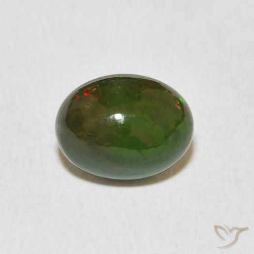1.37ct Naturel Multicolore Opale, ovale, Opaque, Photo A