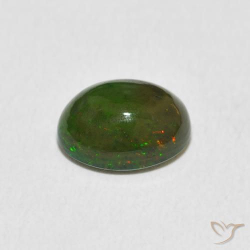 Opale Multicolore naturelle ovale, 1.37 ct, Opaque