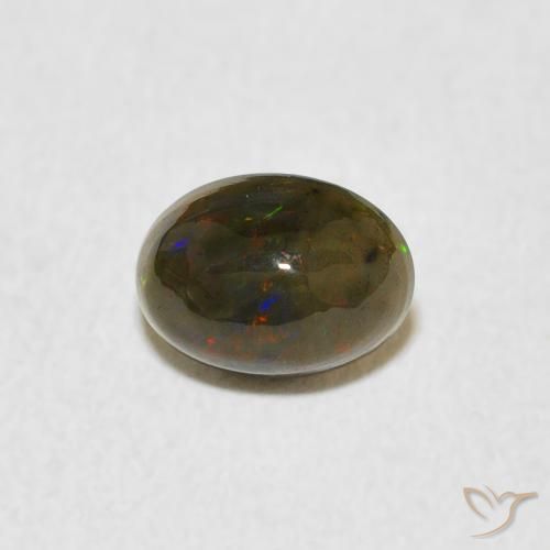 0.47ct Naturel Multicolore Opale, ovale, Opaque