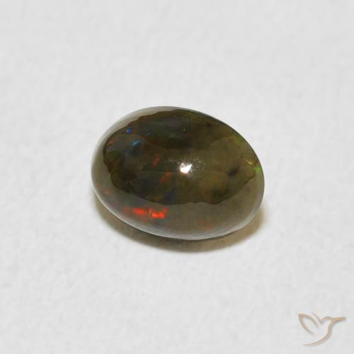 Opale Multicolore naturelle ovale, 0.47 ct, Opaque