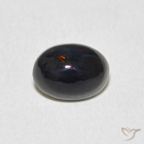 Opale ovale de 0,7 carats à vendre, Opale certifiée en vrac d'Ethiopie, Gemme naturelle, 7,9 x 5,9 mm, Photo A