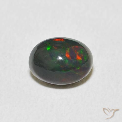 0.91ct Naturel Multicolore Opale, ovale, Opaque