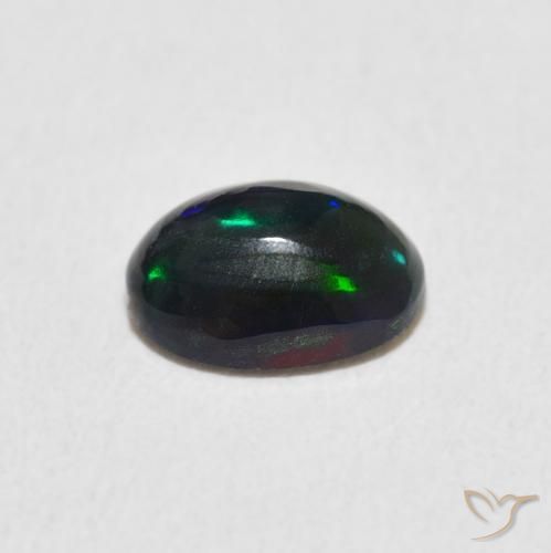 Opale Multicolore naturelle ovale, 0.54 ct, Opaque