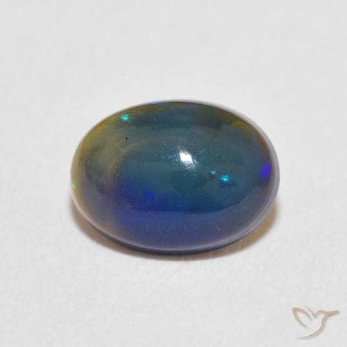 0.87ct Naturel Multicolore Opale, ovale, Opaque