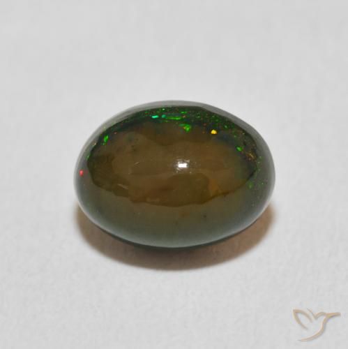1.19ct Naturel Multicolore Opale, ovale, Opaque, Photo A
