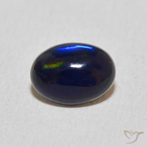0.35ct Naturel Multicolore Opale, ovale, Opaque, Photo A