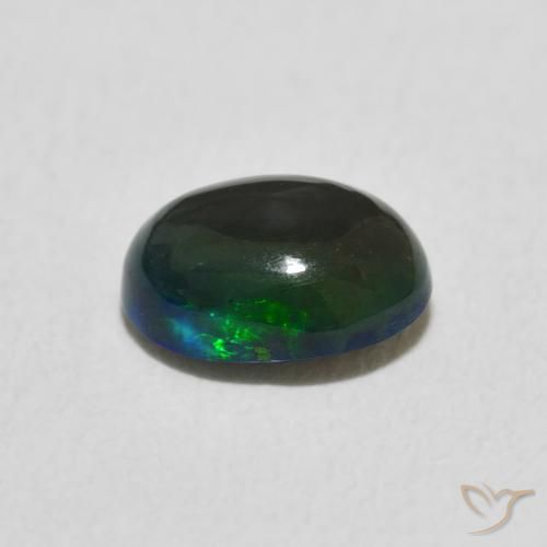 Opale Multicolore naturelle ovale, 0.72 ct, Opaque