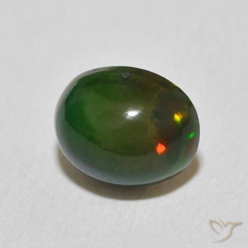 Opale Multicolore naturelle ovale, 1.37 ct, Opaque