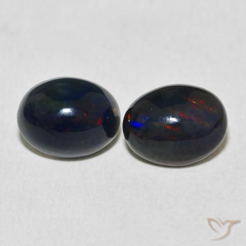 2.37ctw Naturel Multicolore Opale, ovale, Opaque, Photo A