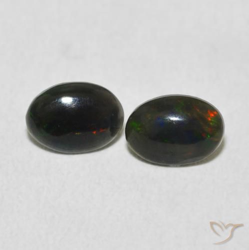 0.80ctw Naturel Multicolore Opale, ovale, Opaque