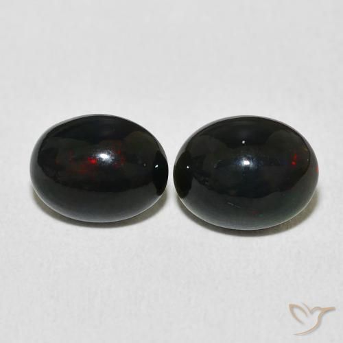 2.23ctw Naturel Multicolore Opale, ovale, Opaque