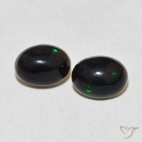 1.53ctw Naturel Multicolore Opale, ovale, Opaque