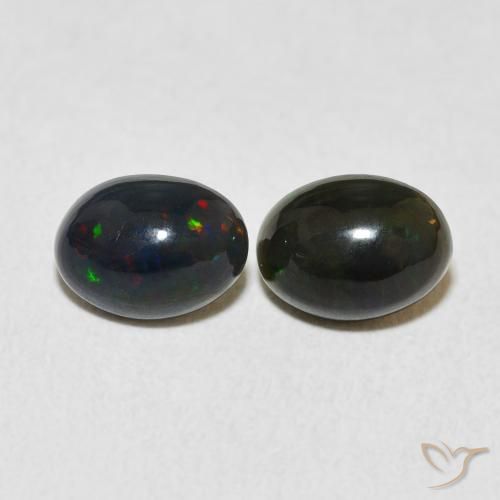 1.58ctw Naturel Multicolore Opale, ovale, Opaque
