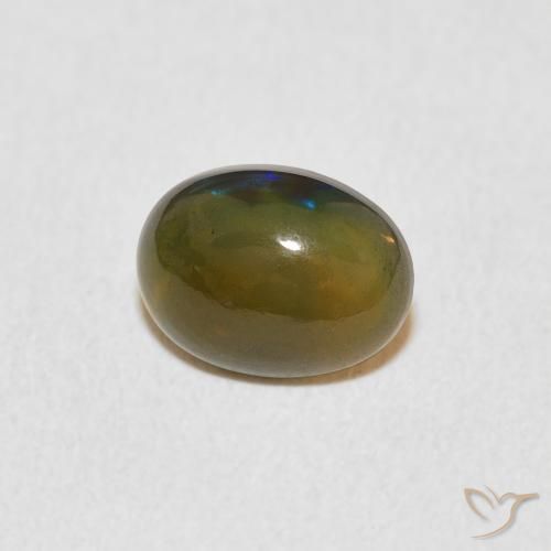 Opale Multicolore naturelle ovale, 0.80 ct, Opaque