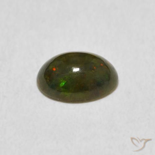 Opale Multicolore naturelle ovale, 0.51 ct, Opaque