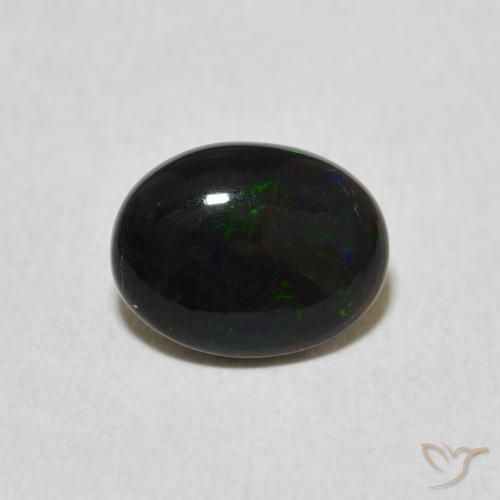 0.86ct Naturel Multicolore Opale, ovale, Opaque