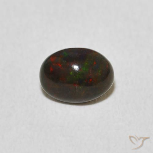 0.46ct Naturel Multicolore Opale, ovale, Opaque