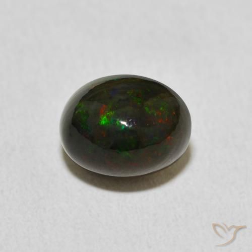 1.75ct Naturel Multicolore Opale, ovale, Opaque, Photo A