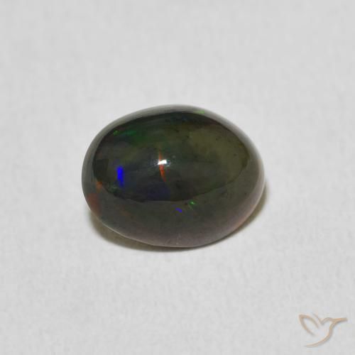 Opale Multicolore naturelle ovale, 1.24 ct, Opaque