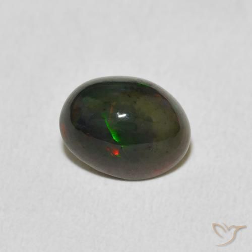 Opale Multicolore naturelle ovale, 1.24 ct, Opaque