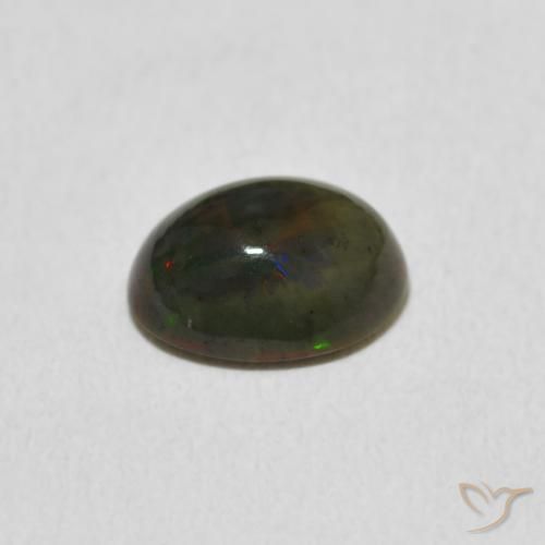 Opale Multicolore naturelle ovale, 1.24 ct, Opaque