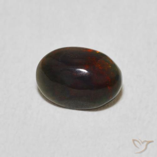 Opale Multicolore naturelle ovale, 0.46 ct, Opaque