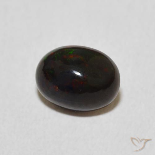 Opale Multicolore naturelle ovale, 0.84 ct, Opaque