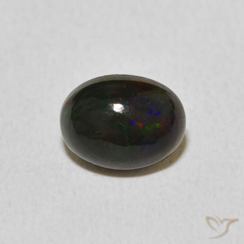 Opale Multicolore naturelle ovale, 1.03 ct, Opaque