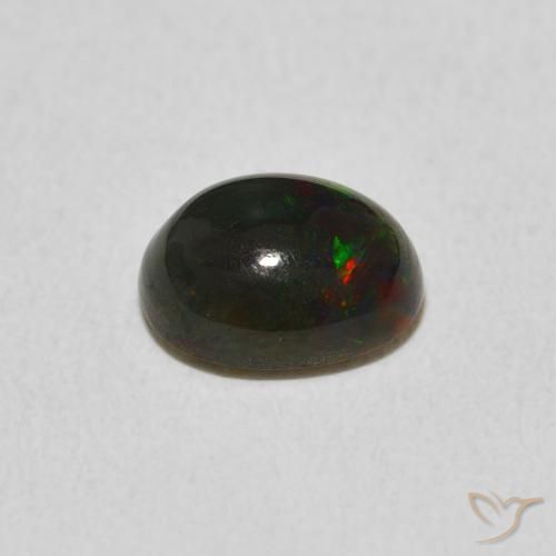 Opale Multicolore naturelle ovale, 1.03 ct, Opaque