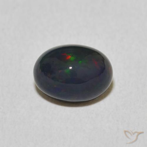 0.99ct Naturel Multicolore Opale, ovale, Opaque, Photo A