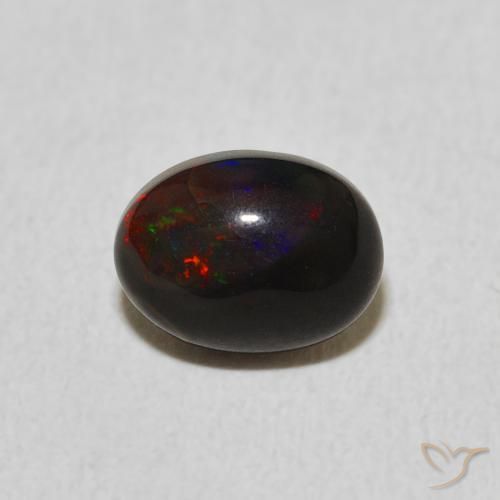 0.87ct Naturel Multicolore Opale, ovale, Opaque