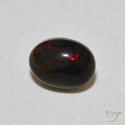 Opale Multicolore naturelle ovale, 0.87 ct, Opaque