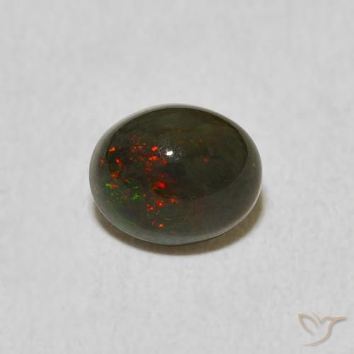 0.68ct Naturel Multicolore Opale, ovale, Opaque