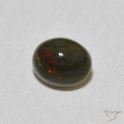 Opale Multicolore naturelle ovale, 0.68 ct, Opaque