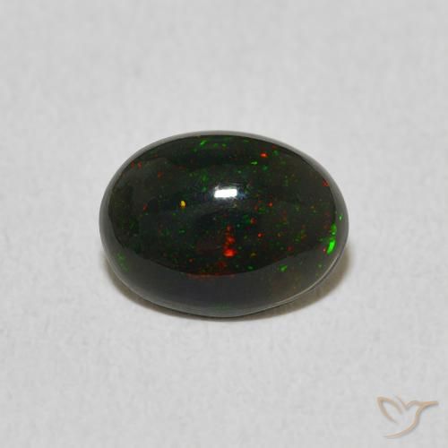 0.58ct Naturel Multicolore Opale, ovale, Opaque