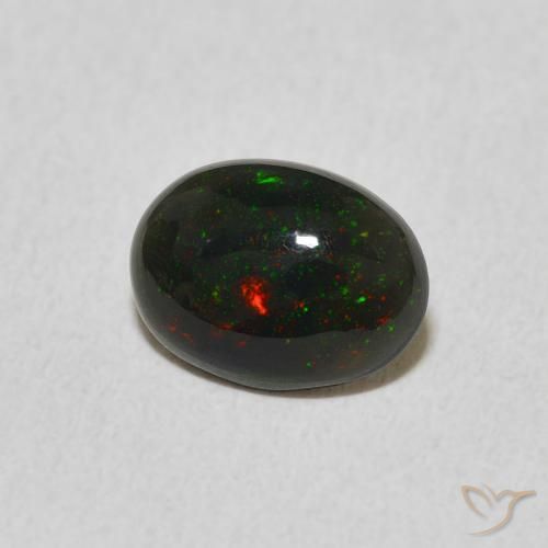 Opale Multicolore naturelle ovale, 0.58 ct, Opaque