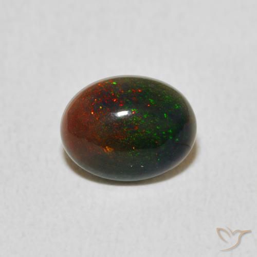 0.51ct Naturel Multicolore Opale, ovale, Opaque