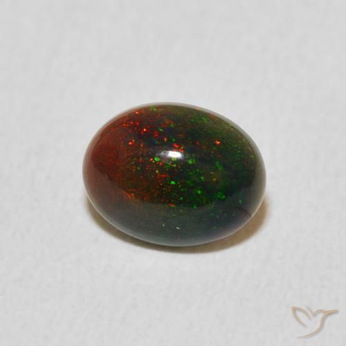 Opale Multicolore naturelle ovale, 0.51 ct, Opaque