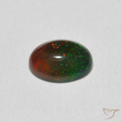 Opale Multicolore naturelle ovale, 0.51 ct, Opaque