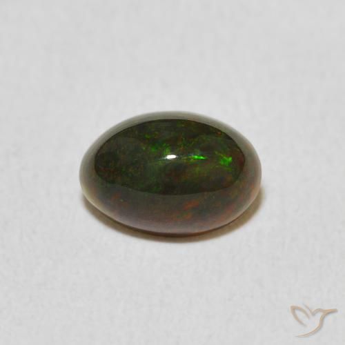 Opale Multicolore naturelle ovale, 0.62 ct, Opaque