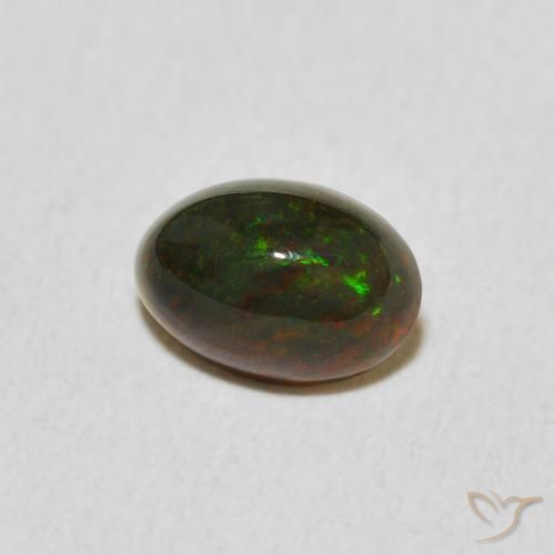 Opale Multicolore naturelle ovale, 0.62 ct, Opaque