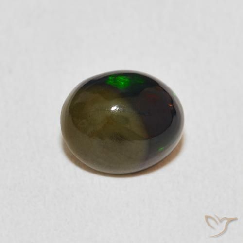 1.29ct Naturel Multicolore Opale, ovale, Opaque, Photo A