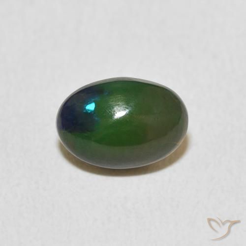 Opale ovale de 0,91 carats à vendre, Opale certifiée en vrac d'Ethiopie, Gemme naturelle, 8,6 x 6 mm, Photo A