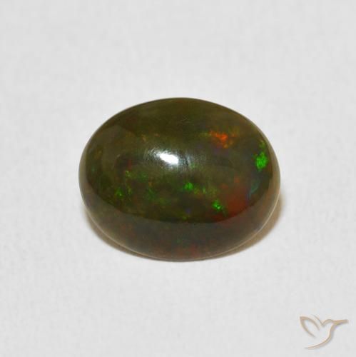 Opale Multicolore naturelle ovale, 1.11 ct, Opaque