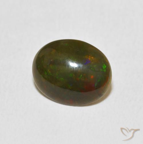 Opale Multicolore naturelle ovale, 1.11 ct, Opaque