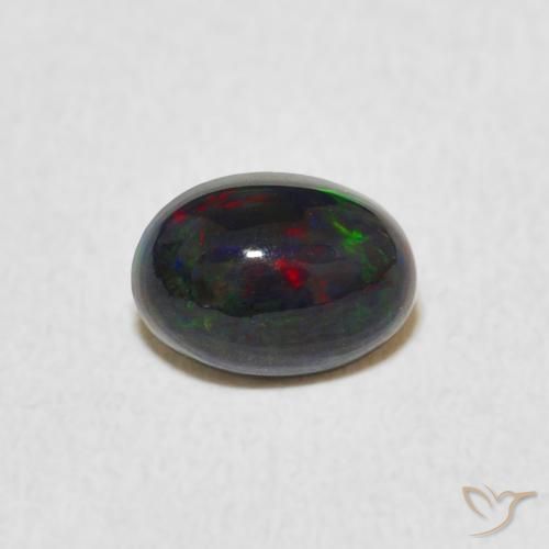 0.46ct Naturel Multicolore Opale, ovale, Opaque, Photo A