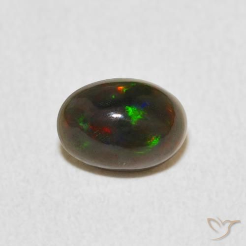 0.53ct Naturel Multicolore Opale, ovale, Opaque