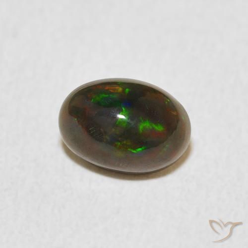 Opale Multicolore naturelle ovale, 0.53 ct, Opaque