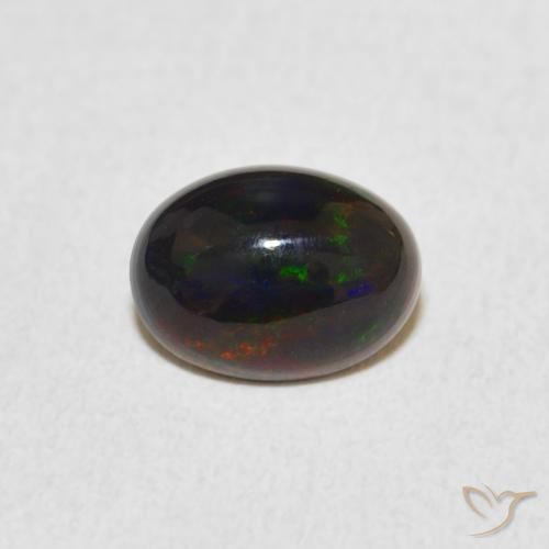 0.77ct Naturel Multicolore Opale, ovale, Opaque
